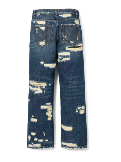 Marc Jacobs The Rip And Repair Straight Jean Jeans In Medium Wash