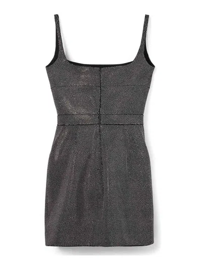 Marc Jacobs Studded Sleeveless Mini Dress In Black
