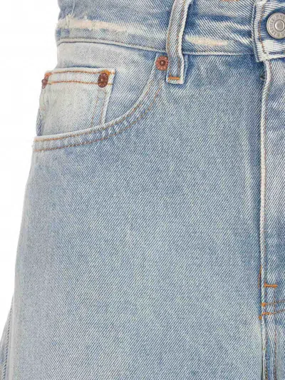 Mm6 Maison Margiela Mm6 By Maison Margiela Contrast Insert Jeans In Blue