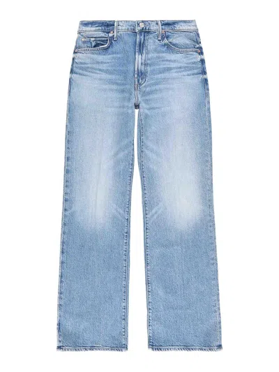 Mother Mid Rise Maven Ankle Jeans In Toil And Trouble In Light Wash