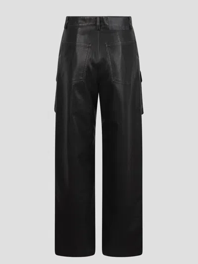 Msgm Regular Fit Cargo Pants For Women In Black
