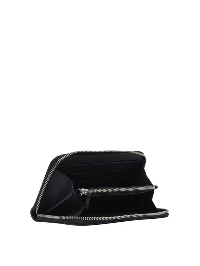 Shop Orciani Black Zip Around Wallet