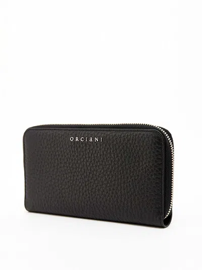 Orciani Continental Wallet In Black