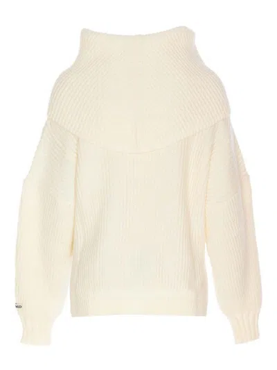 Pinko White Sphynx Sweater In White