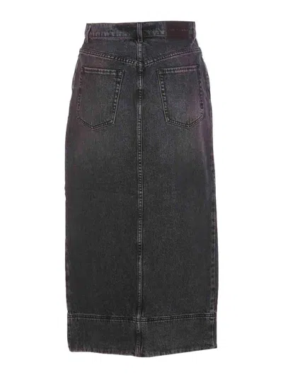 Shop Pinko Gregoriana Skirt In Grey