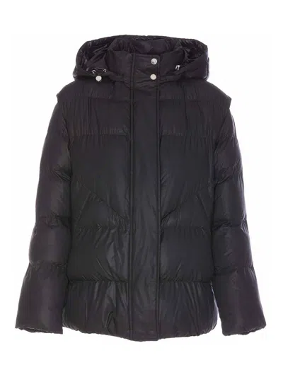 Patrizia Pepe Black Down Jacket In Black