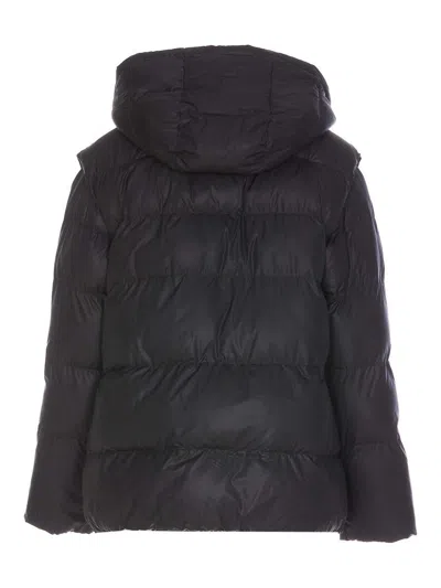 Patrizia Pepe Black Down Jacket In Black