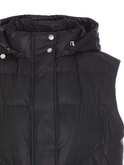 Patrizia Pepe Black Down Jacket In Black