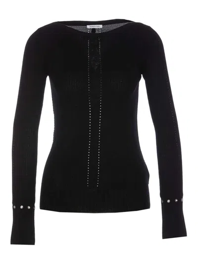 Shop Patrizia Pepe Sweater In Black