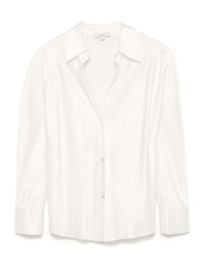 Vince Bias Ls Blouse In White