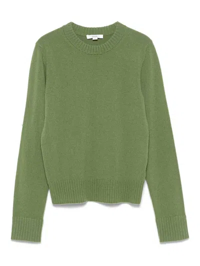 Vince Kaschmirpullover Mit Rundhalsausschnitt In Green
