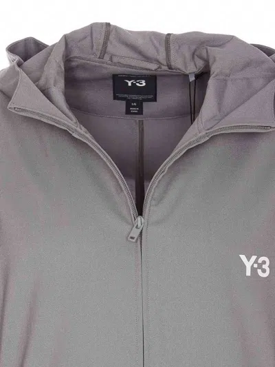 Shop Y-3 Adidas  Grey Zip Sweatshirt