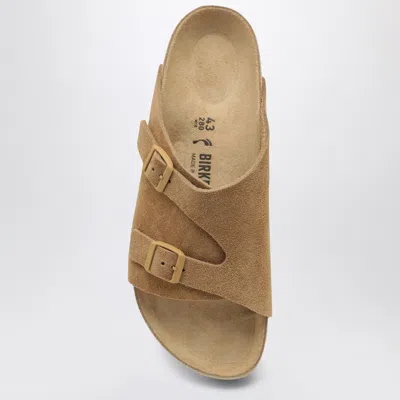 Birkenstock Man Sandals Sand Size 9 Leather In Multi