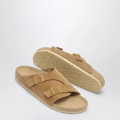 Birkenstock Man Sandals Sand Size 9 Leather In Multi