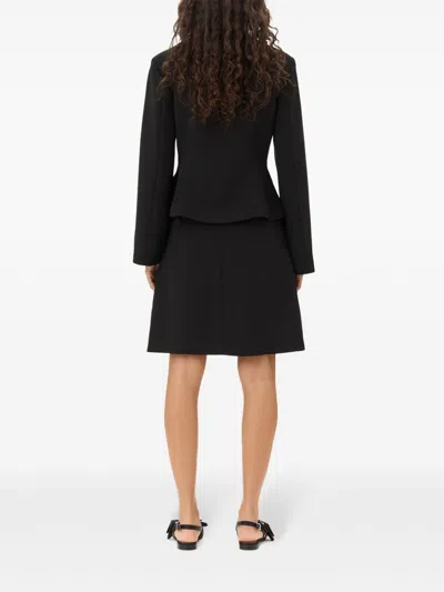 Ganni Technical Twill Blazer For In Black