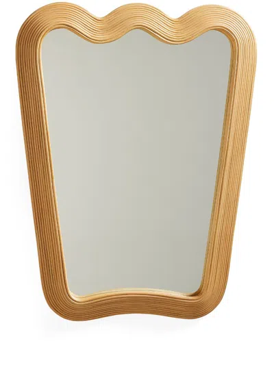 Jonathan Adler Riviera Ripple Mirror In Neutrals