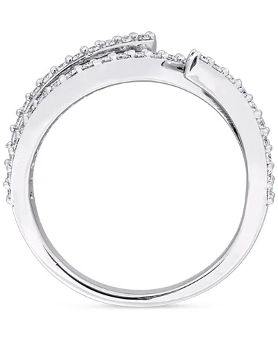 Macy's Moissanite Wrap Statement Ring (1/2 Ct. T.w.) In Sterling Silver In Silver