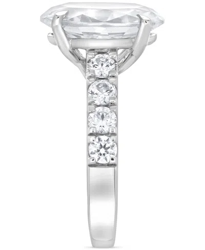 Badgley Mischka Certified Lab Grown Diamond Oval Engagement Ring (5 Ct. T.w.) In 14k Gold In White Gold