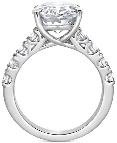 Badgley Mischka Certified Lab Grown Diamond Oval Engagement Ring (5 Ct. T.w.) In 14k Gold In White Gold