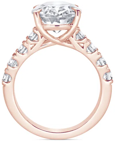 Badgley Mischka Certified Lab Grown Diamond Oval Engagement Ring (5 Ct. T.w.) In 14k Gold In Rose Gold