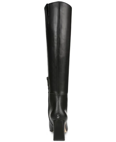 Sam Edelman Women's Sylvia Pointed Toe High Heel Boots In Black