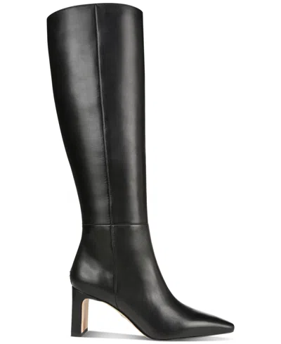 Sam Edelman Women's Sylvia Pointed Toe High Heel Boots In Black