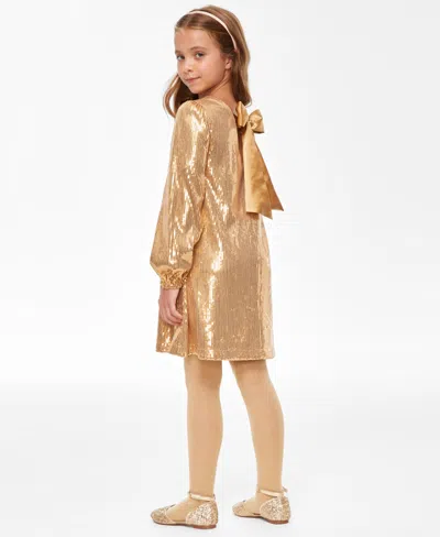 Inc International Concepts Big Girls Mommy & Me Sequin Dress, Created For Macy's In Gold Sequi