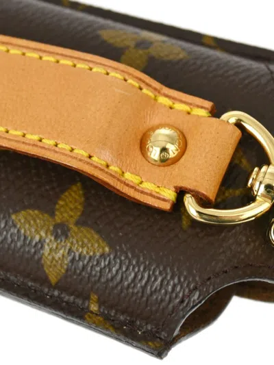 Pre-owned Louis Vuitton 2002 Telephone Japon Mobile Case In Brown