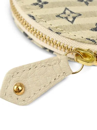 Pre-owned Louis Vuitton 2007 Porte Monnaie Coin Pouch In Neutrals