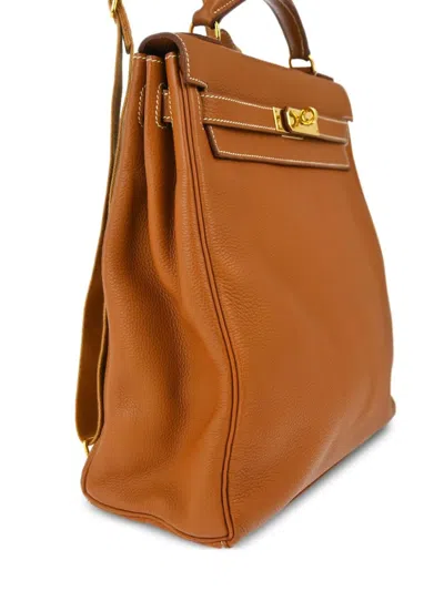 Pre-owned Hermes 2000 Ado Gm Backpack In Brown