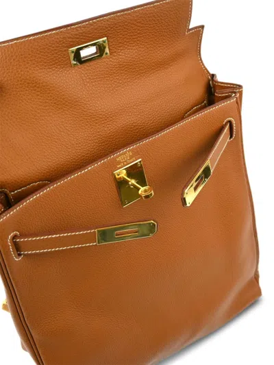 Pre-owned Hermes 2000 Ado Gm Backpack In Brown