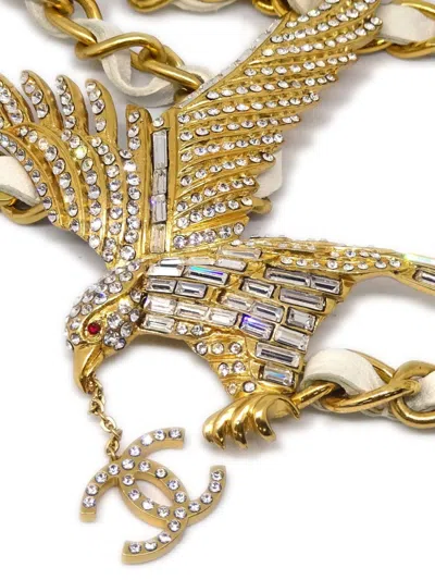 Pre-owned Chanel 2001 Chain Belt In Gold