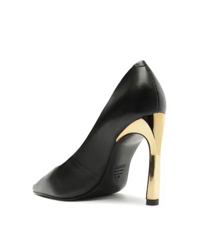 Schutz Women's Lou Curve High Stiletto Heel Pumps In Dark Black