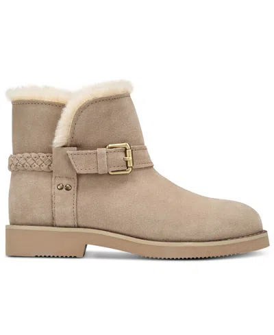 Style & Co Women's Korri Pull-on Buckled Winter Booties, Created For Macy's In Sand