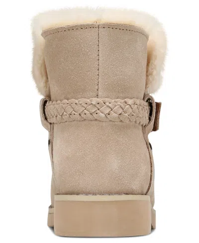 Style & Co Women's Korri Pull-on Buckled Winter Booties, Created For Macy's In Sand