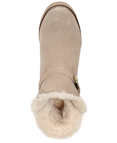 Style & Co Women's Korri Pull-on Buckled Winter Booties, Created For Macy's In Sand