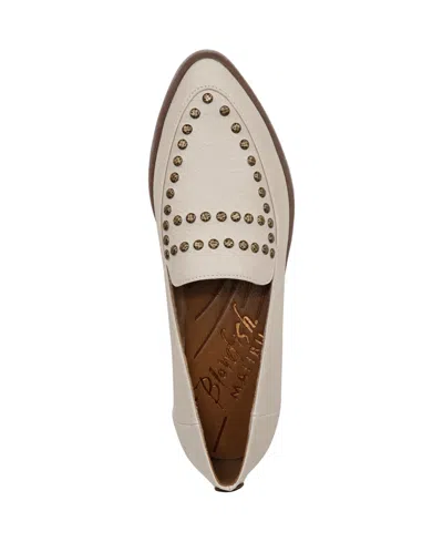 Blowfish Malibu Women's Harper Pointed-toe Flat Loafers In Off White Pebbled Faux Leather