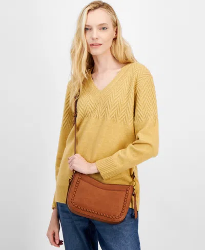Style & Co Feed Small Crossbody, Created For Macy's In Tortoise S