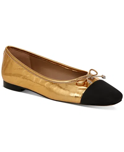 Sam Edelman Women's Marley Cap-toe Ballet Flats In Medallion Gold