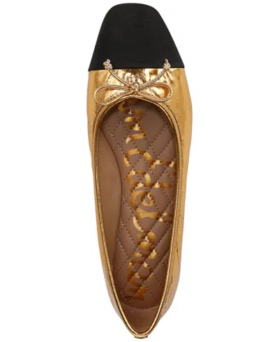 Sam Edelman Women's Marley Cap-toe Ballet Flats In Medallion Gold