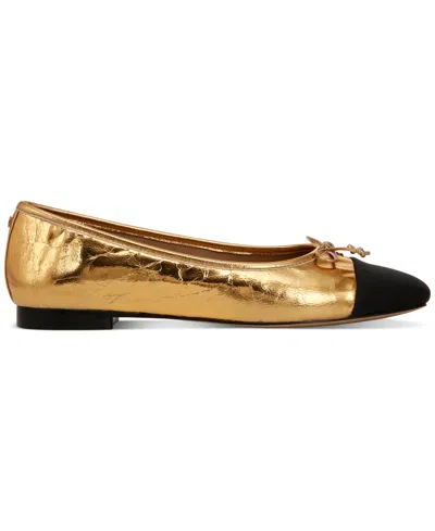Sam Edelman Women's Marley Cap-toe Ballet Flats In Medallion Gold
