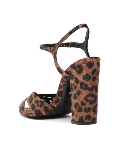 Schutz Women's Keefa Block Heel Sandals In Animal Print