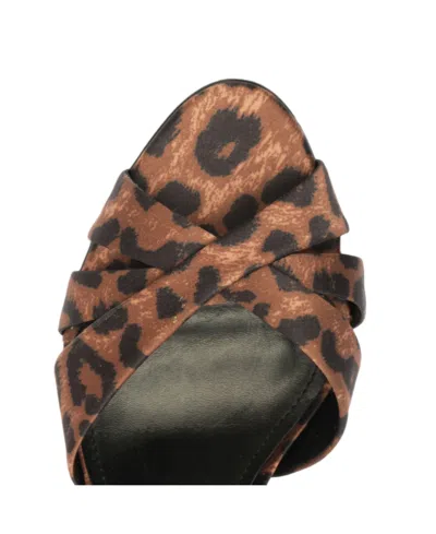 Shop Schutz Women's Keefa Block Heel Sandals In Animal Print