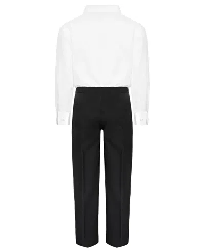 Kenneth Cole Reaction Little Boys Shirt, Pant, And Tie, 3 Piece Set In Black