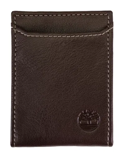 Timberland Men's Blix Flip Clip Leather Wallet In Brown