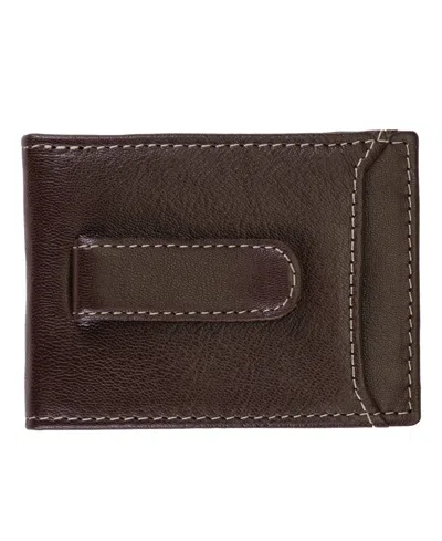Timberland Men's Blix Flip Clip Leather Wallet In Brown