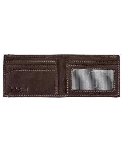 Timberland Men's Blix Flip Clip Leather Wallet In Brown