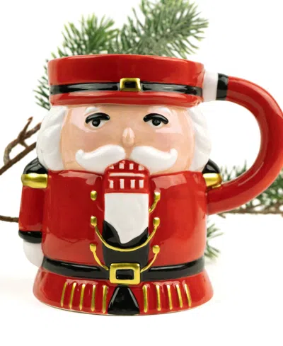 8 Oak Lane Nutcracker Ceramic Coffee Mug In Red
