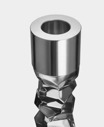 Orrefors Carat Graphite Candlesticks In Graphite,graphite