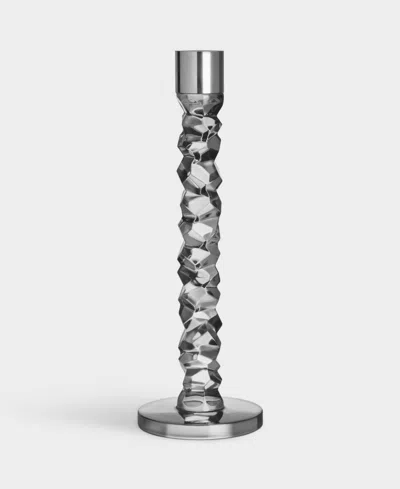 Orrefors Carat Graphite Candlesticks In Graphite,graphite